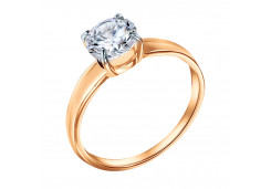 Золотое кольцо с фианитом