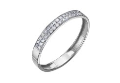 Кольцо из белого золота с бриллиантом