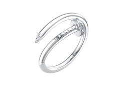 Кольцо из белого золота с бриллиантом