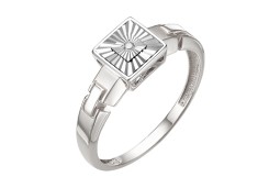 Кольцо из белого золота с бриллиантом