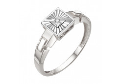 Кольцо из белого золота с бриллиантом