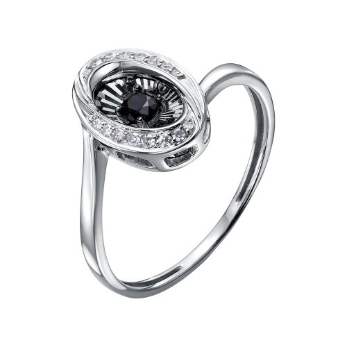 Кольцо из белого золота с сапфиром