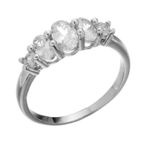 Серебряное кольцо с фианитом