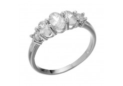 Серебряное кольцо с фианитом