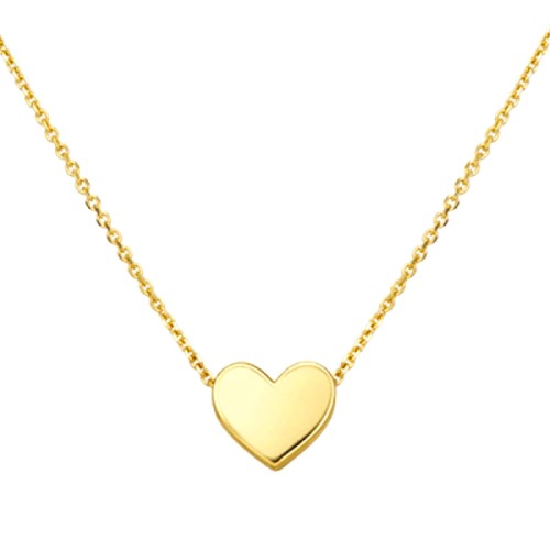 Колье из желтого золота с фианитом