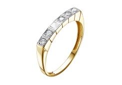 Кольцо из желтого золота с бриллиантом