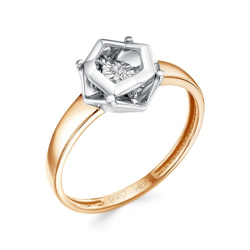 Золотое кольцо с бриллиантом