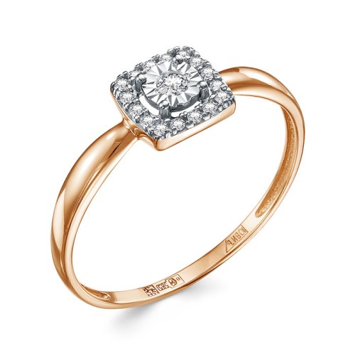 Золотое кольцо с бриллиантом