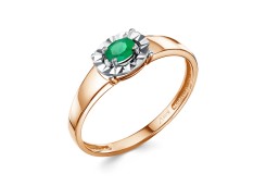 Золотое кольцо с изумрудом