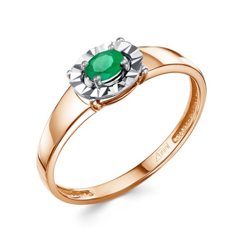 Золотое кольцо с изумрудом