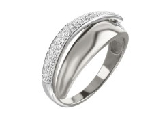 Кольцо из белого золота с фианитом