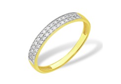 Кольцо из желтого золота с бриллиантом