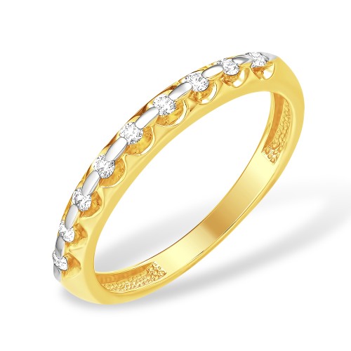 Кольцо из желтого золота с бриллиантом