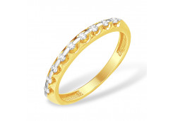 Кольцо из желтого золота с бриллиантом