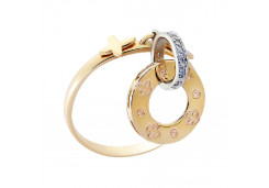 Золотое кольцо с фианитом