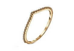 Серебряное кольцо с позолотой