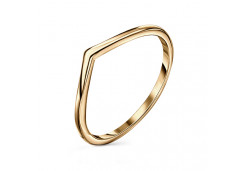 Серебряное кольцо с позолотой