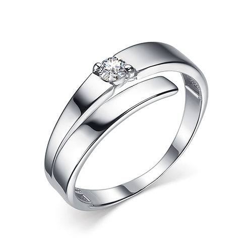 Серебряное кольцо с фианитом