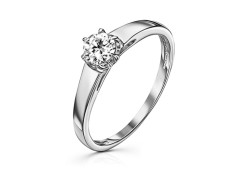Серебряное кольцо с фианитом