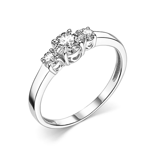 Серебряное кольцо с фианитом