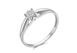 Серебряное кольцо с фианитом