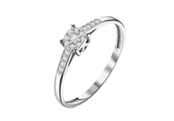 Серебряное кольцо с фианитом