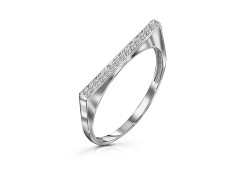 Серебряное кольцо с фианитом