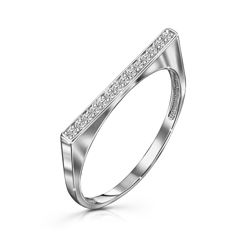 Серебряное кольцо с фианитом