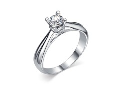 Серебряное кольцо с фианитом