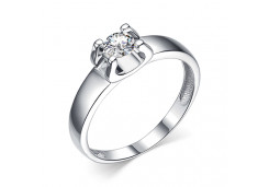 Серебряное кольцо с фианитом