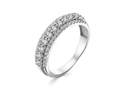 Серебряное кольцо с фианитом