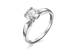 Серебряное кольцо с фианитом