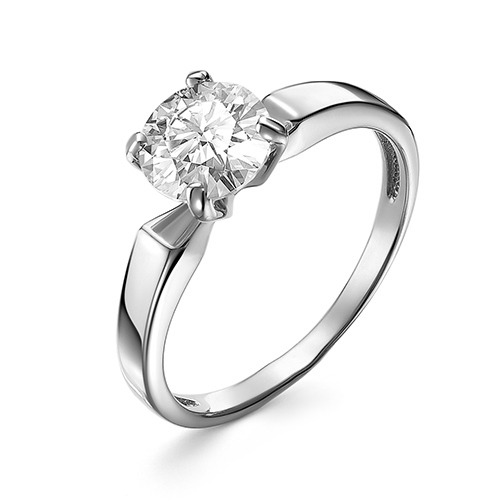 Серебряное кольцо с фианитом