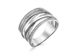 Серебряное кольцо с фианитом