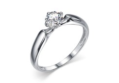 Серебряное кольцо с фианитом