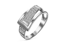 Серебряное кольцо с фианитом