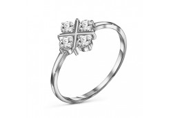 Серебряное кольцо с фианитом