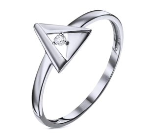 Серебряное кольцо с фианитом