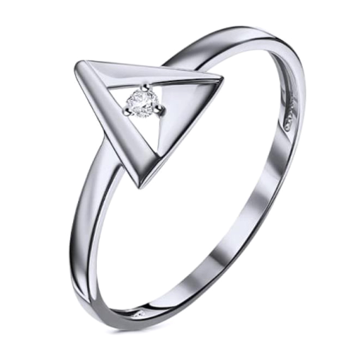 Серебряное кольцо с фианитом