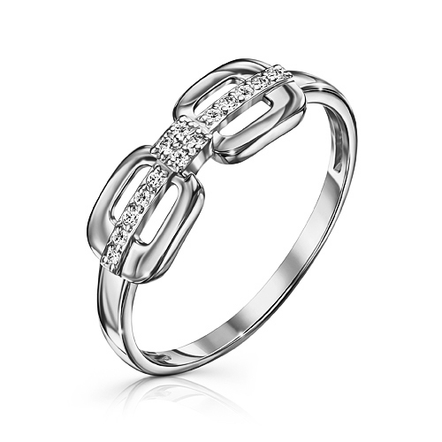 Серебряное кольцо с фианитом