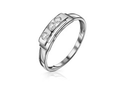 Серебряное кольцо с фианитом