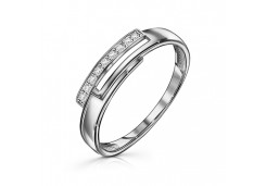 Серебряное кольцо с фианитом