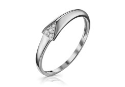 Серебряное кольцо с фианитом