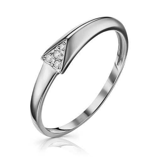 Серебряное кольцо с фианитом