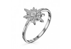 Серебряное кольцо с фианитом