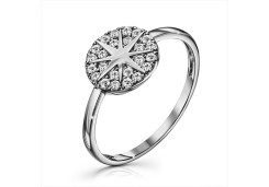 Серебряное кольцо с фианитом
