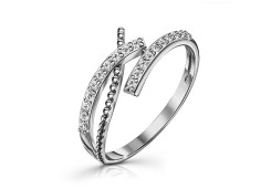 Серебряное кольцо с фианитом