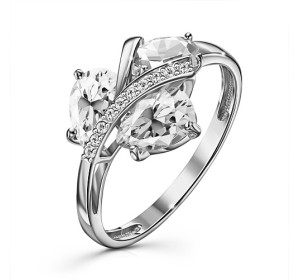 Серебряное кольцо с фианитом