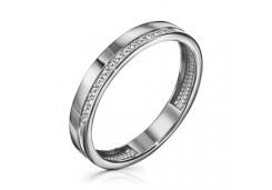 Серебряное кольцо с фианитом