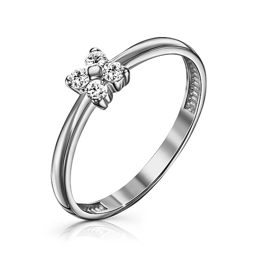 Серебряное кольцо с фианитом